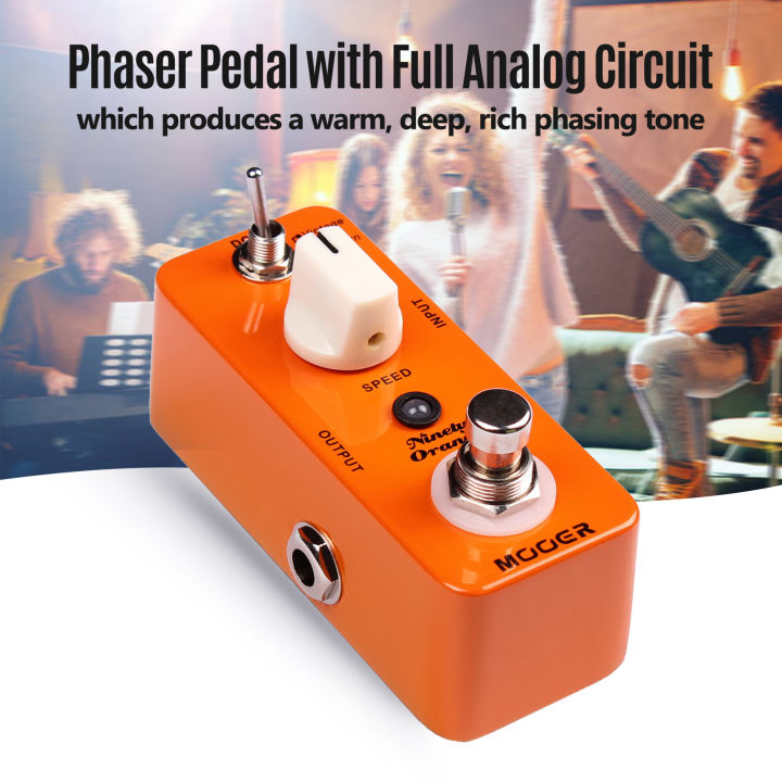 mooer-เก้าสิบ-orange-micro-mini-analog-phaser-กีต้าร์ไฟฟ้า-pedal-true-bypass