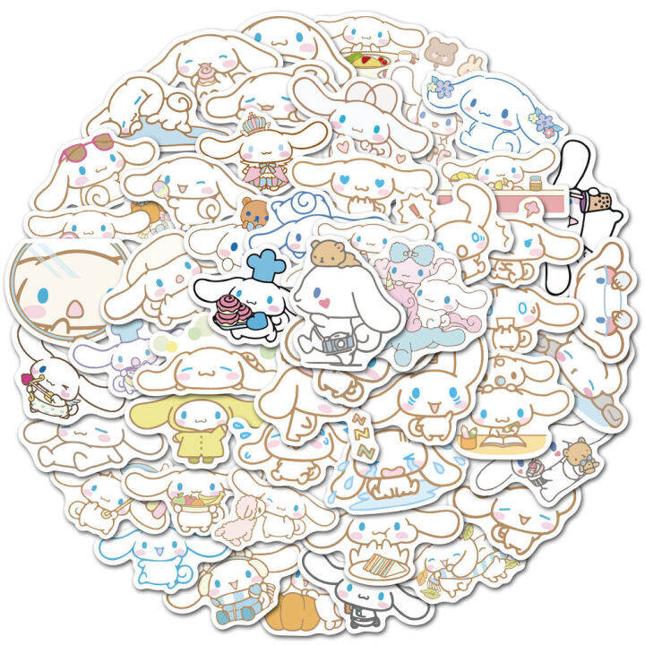 2023-50pcs-stickers-cute-cinnamoroll-kuromi-my-melody-sticker-for-laptop-phone-case-girls-sanrio-my-mel-anime-stickers-kids-toys