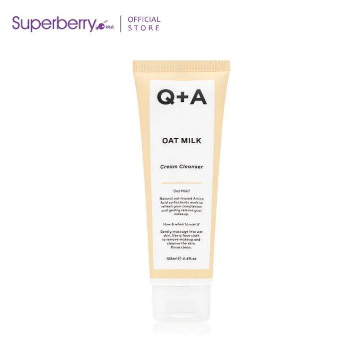Q+A Oat Milk Cream Cleanser 125ml Lazada