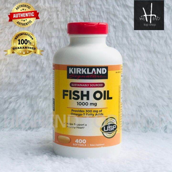 Kirkland Signature Fish Oil 1000 mg 400 Softgels | Lazada PH