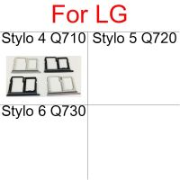 ที่ใส่ถาดซิมการ์ดสำหรับ Lg Stylo 4 Q610 Q7 Q710 Stylo 5 Q720 6 Q730ไมโครตัวอ่าน Sd ซิมช่องเสียบบัตรซ่อม