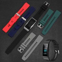 Suitable For Huawei B5 B6 Smart Bracelet Silicone Watch Strap Sports Version Rhythm Black Glacier Rubber Replacement Wristband