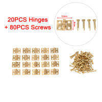 Sun Nappa Huayou 20Pcs บานพับโลหะขนาดเล็กขนาดเล็กสำหรับ1 12 House Miniature Cabinet Furniture Fittings