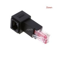 อะแดปเตอร์ต่อ Lan Ethernet เครือข่ายตัวผู้-ตัวเมีย5e รูปแมว Rj45หลายมุมขึ้น/ลง/ขวา/Z09มุมซ้าย