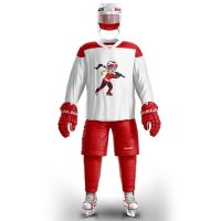 Cool hockey white girls ice hockey uniforms including jersey socks and pant shell