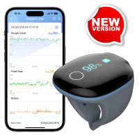 Wellue O2Ring Smart Ring Pulse Oximeter แหวนติดตามความอิ่มตัวของออกซิเจนในเลือด อัตราการเต้นของหัวใจ และการเคลื่อนไหวร่างกายอย่างต่อเนื่องตลอดคืน