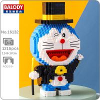 Balody 16132 Anime Doraemon Cat Robot Gentleman Animal Pet Model DIY Mini Diamond Blocks Bricks Building Toy for Children no Box