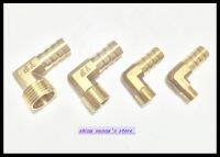 QDLJ-10pcs/lot  10-04  10mm-1/2" Bsp 2 Ways Male Barbs Elbow Hose Brass Pipe Adapter Coupler New