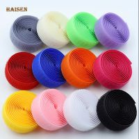 HaisenSolid Color Soft Nylon Hook and Loop Adhesive Fastener TapeMagic Tape Sewing Accessories For Clothe/ Bag/ Shoe/AB Stick