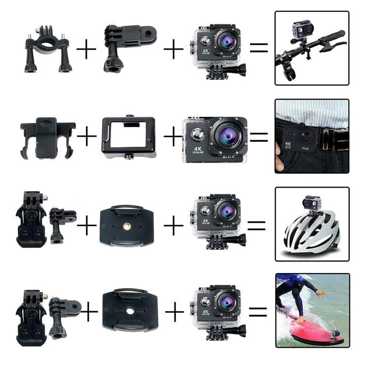 กล้องกันน้ำ-4k-รุ่นใหม่ล่าสุด-ถ่ายใต้น้ำ-ชัดจริง-4kแท้แน่นอน-พร้อมรีโมท-sport-camera-action-camera-4k-ultra-hd-waterproof-wifi-free-remote-ของแท้-100-แบตอึดที่สุดถึง-1350