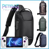 PETIBAG ล็อคกันขโมย ถุงเก็บสัมภาระ ที่ชาร์จ USB กระเป๋าหน้าอกกระเป๋า เคสมือถือแบบช่อง กันน้ำกันน้ำได้ ครอสบอดี้ กระเป๋าเป้สะพายหลัง ASUS ROG Ally