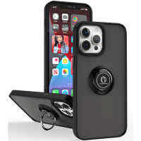 WindCase for iPhone 15 Pro Max 15 Plus Case Ring Holder Kickstand Matte Back Soft Bumper Hybrid Cover