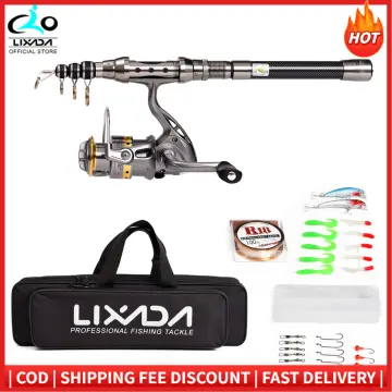 Lixada Telescopic Fishing Rod And Reel Combo Full Kit ราคาถูก  ซื้อออนไลน์ที่ - ก.พ. 2024