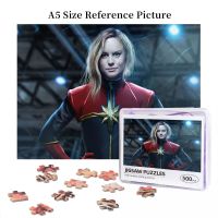 Captain Marvel Brie Larson Wooden Jigsaw Puzzle 500 Pieces Educational Toy Painting Art Decor Decompression toys 500pcs