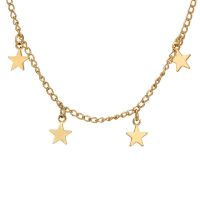 1Pcs Women Gifts Choker Nice Necklace Chocker Star Gold Chain Simple Jwelry