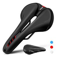 SGODDE Bicycle Saddle Breathable Comfortable Waterproof Shock Absorption Cycling Bike Cushion Seat for MTB Racing Road Bike Pad