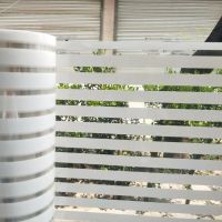 90cm Stripe semitransparent pattern electrostatic glue-free glass film office bathroom window balcony doors and Windows film Screen Protectors