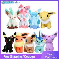 KOI WATCHES 20cm น่ารัก ยืนนั่ง Umbreon Vaporeon Flareon Eeveelution Leafeon Espeon หุ่นจำลอง ตุ๊กตาโปเกมอน ตุ๊กตาอีวุย