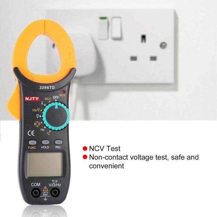 njty-3266td-กระเป๋า-universal-digital-clamp-meter-มัลติมิเตอร์-แอมป์มิเตอร์-วัดความจุ-อุณหภูมิและความถี่