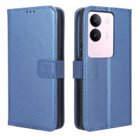 เคส V29แบบฝาพับสำหรับ VIVO เคสแท่นวางโทรศัพท์แบบ V29มีกระเป๋าเงินเคส PU หนังกลับ