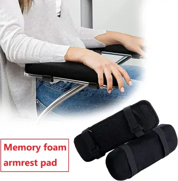 1Pc Memory Foam Cooling gel Chair Armrest Pads Arm Rest Riser Pillow for  Office Gaming Chairs Elbows Pressure Relief