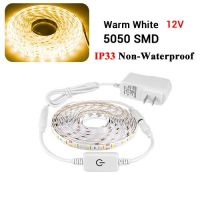 ไฟแปลกใหม่สายเทปไฟ Led Smd2835 5V หรี่แสงได้ไฟ Led เซ็นเซอร์สัมผัสไฟตู้เสื้อผ้าไฟตู้หลอดไฟ Led ยืดหยุ่นตู้เสื้อผ้า