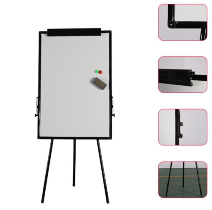 กระดานไวท์บอร์ด-กระดานฟลิปชาร์ท-กระดานไวท์บอร์ดแม่เหล็ก-60x90-cm-กระดานขาตั้ง-whiteboard-พับเก็บได้-ปรับความสูงได้