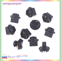 yangguangxin 10ชิ้นพลาสติกสีดำ T10ช่องเสียบไฟรถยนต์ที่ยึดฐานหลอดไฟหน้ารถ