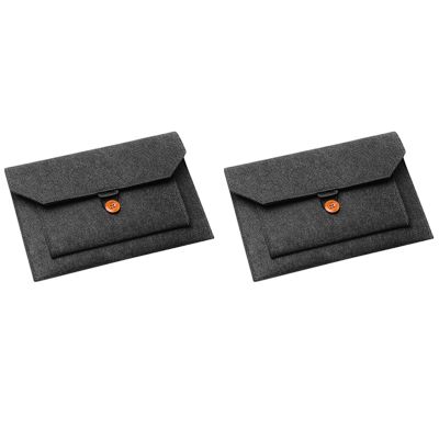 2X Soft Business Bag Case for Air Pro Retina 13 Laptop for Tablet Bag Dark Gray