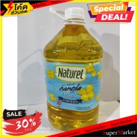 100% canola oil, Naturel brand, 100% Canola Oil, net volume 5 liters น้ำมันคาโนล่า 100% ตราเนเชอเรล Naturel 100% Canola