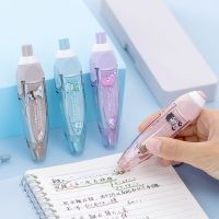 Press Correction Tape High Capacity Press Type Decorative Correction White Tape Replaceable Core Diary Stationery School Supply Correction Liquid Pens