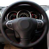 【YF】 Black Non-slip Faux LeatherCar Accessories Steering Wheel Cover For Suzuki Grand Vitara 2007 2008 2009 2010 2011 2012 2013