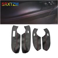 For VW Polo 2011 2012 2013 2014 2015 2016 Only Hatchback Microfiber Leather Door Handle Armrest Panel Decorative Cover