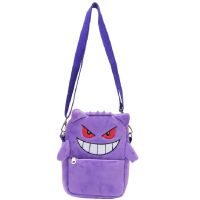 Pokemon Gengar Psyduck Plush กระเป๋าสะพายไหล่เดียวการ์ตูนอะนิเมะอุปกรณ์ต่อพ่วง Kawaii Girls Crossbody กระเป๋ากระเป๋าเป้สะพายหลังเด็ก Gift