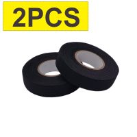 2Pcs 19MMx15meters Heat-resistant Adhesive Cloth Fabric Tape For Cable Wire Harness Tape Auto Repair Automotive Cloth Tape Adhesives Tape