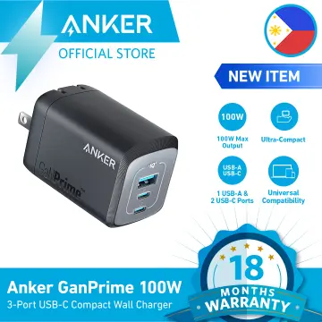 Anker Prime 100W USB C Charger, Anker GaN Wall Charger, 3-Port Compact Fast  PPS Charger, for MacBook Pro/Air, Pixelbook, iPad Pro, iPhone 14/Pro,  Galaxy S23/S22, Note20, Pixel, Apple Watch, and More