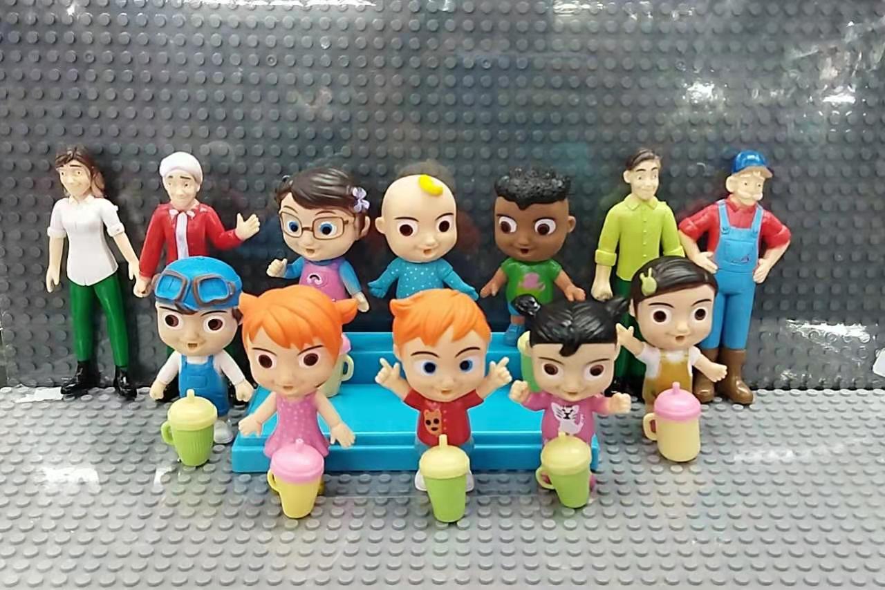 Cocomelon Family & Friends Movie Action Figure Toy Kids Gift Cake Topper 12 pcs 