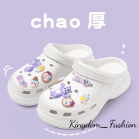 Kingdom_Fashion ร้องเท้าผูหญิง รองเท้าแตะลิ่ม รองเท้าแตะเสริมส้นผู้หญิง รองเท้ารัดส้น สะดวกสบาย อ่อนนุ่ม ความหนาพื้นรองเท้า 2023 ใหม่ B21H0N7 36Z230909