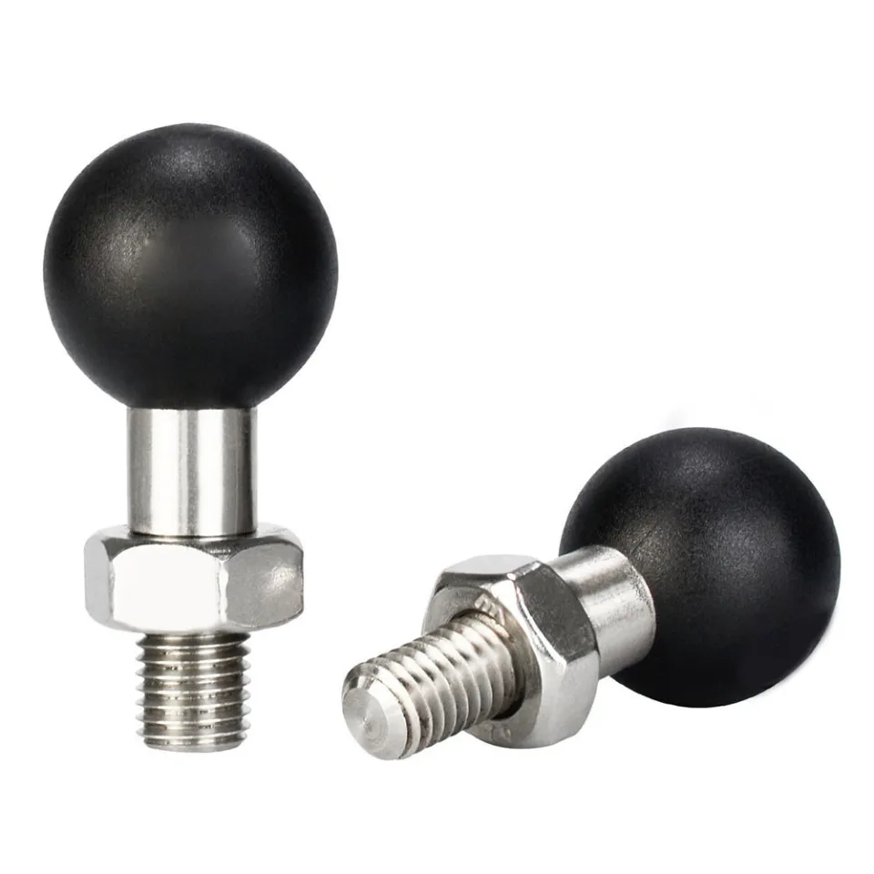 Ball Head Adapter M8/M10 Thread Screw for ram mount, Motorcycle Handlebar U  Bolt Base for Bike Riding Action Cameras