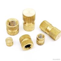 ◊ 5/10/25X M2 M3 M4 M5 M6 M8 M10 Type B Solid Brass Copper Hot Melt Injection Molding Knurl Insert Nut Embedded No Pass Blind Hole