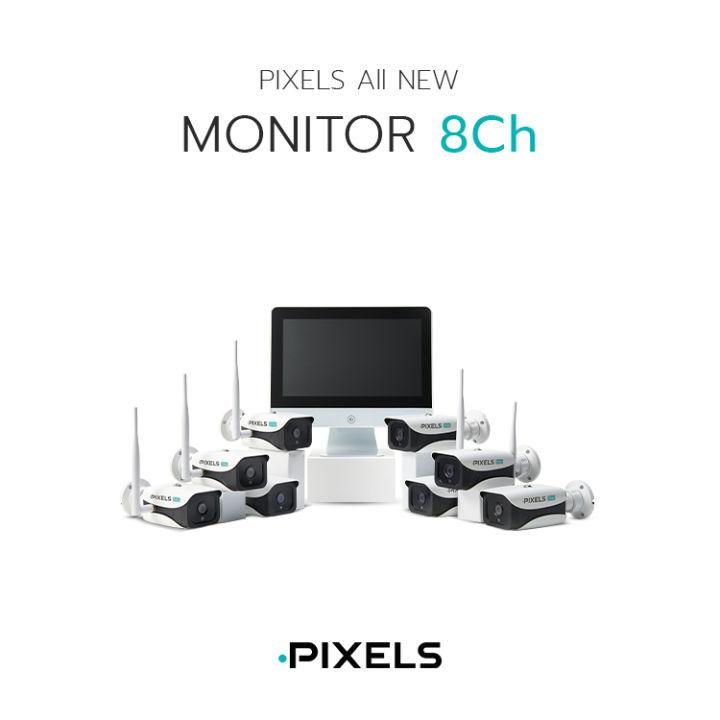 ฟรี-ฮาร์ดดิสก์-hdd-2-tb-all-new-x-series-monitor-8-ch-กล้องวงจรปิดไร้สาย-pixels-รุ่นมอนิเตอร์-มาพร้อมจอ-led-12-5-และชุดกล้อง-8-ตัว-ดูออนไลน์มือถือได้-20-เครื่อง