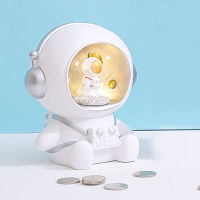 Cartoon Astronaut Night Light Eye Protection Bedroom Girl Heart Small Table Lamp Creative Piggy Bank Gift Birthday Gift Lamp