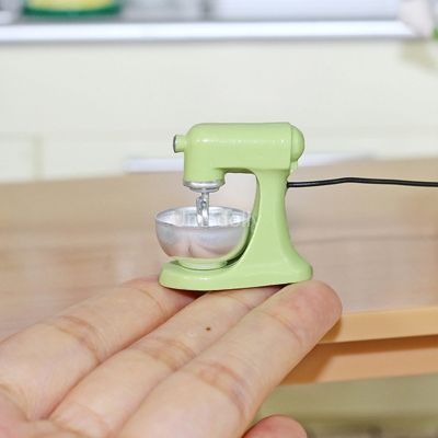 ☊ 1PCS 1/12 Scale Dollhouse Miniature Mixer Mini Blender Pretend Play OB11 BJD Doll House Kitchen Cooking Toys Accessories