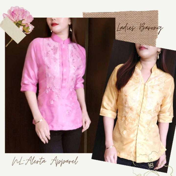 MODERN FILIPINIANA LADIES BARONG 3/4 | Lazada PH