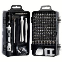 Black Precision Screwdriver 115 In 1 Set Magnetic Mini Screw Nuts Bits WEEKS Multifunction Household Repair Tools Kit