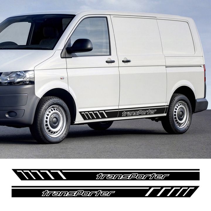 Car Sides Stripe Stickers For Vw Volkswagen Transporter T4 T5 T6 Multivan Caravell Tuning Auto 