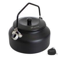 Black 0.9L Outdoor Lightweight Aluminum Camping Teapot Kettle Coffee Pot Outdoor Kettle For Camping Hiking Backpacking Picnic Cookware