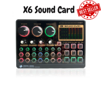 X6 Mobile Live Sound Card x6 Upgraded Mini Sound Card Set  Mobile Phone Computer Live Singing Dedicated Full Set