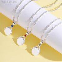 ﹉☢ Classic Tv Series Just Add Water Necklace Fashion Natural Zircon Silver Plated Copper Pendant H2O Mermaid Jewelry Fans Present