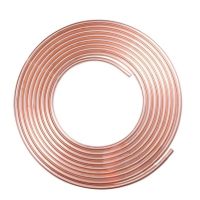 Car Copper Brake Line Tubing Brake Pipe Copper Tubing Non-rust Durable 25ft Roll Of 3/16 quot; Plated Brake Line Tubing